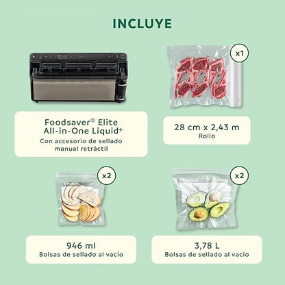 Envasadora al vacio Elite All-in-One Liquid+ VS5910X Foodsaver
