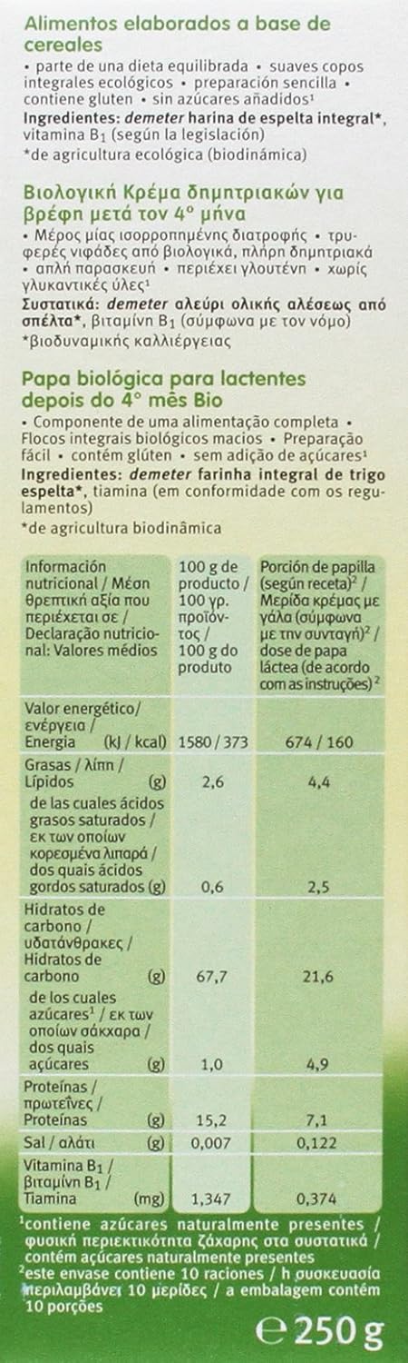 Bio-Dinkelbrei +4 Monate Holle 250 g