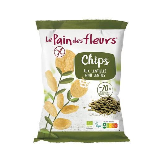 Chips di lenticchie senza glutine Le Pain des Fleurs 50 g