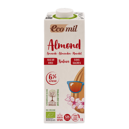 Bio-Mandelmilch ohne Zucker Ecomil 1 l