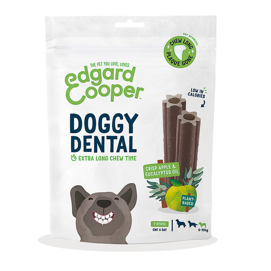 Doggy Dental för små hundar Äpple och eukalyptus Edgard Cooper 7 sticks