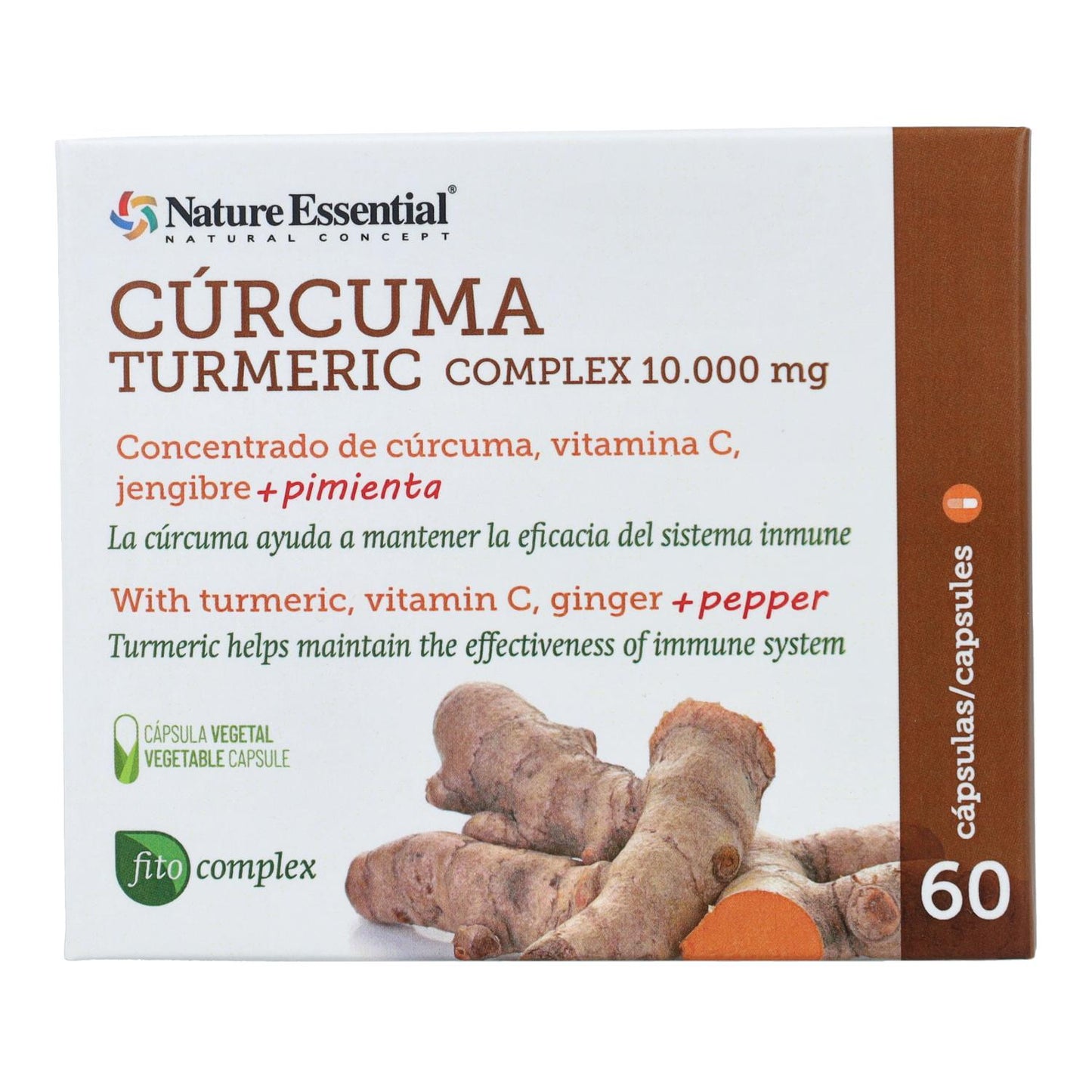 Kurkuma complex Nature Essential 10000 mg, 60 capsules