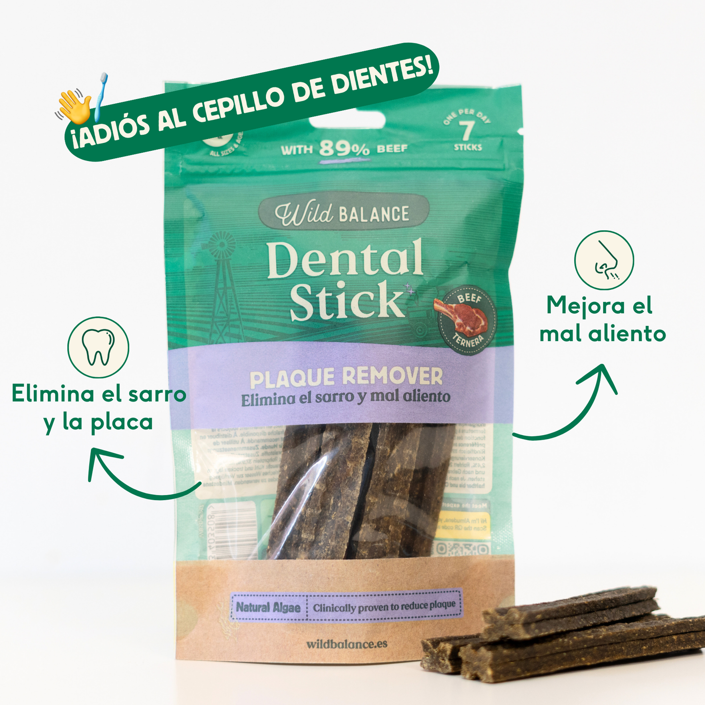 Stick dental Fuera Placa Wild Balance 7 ud.