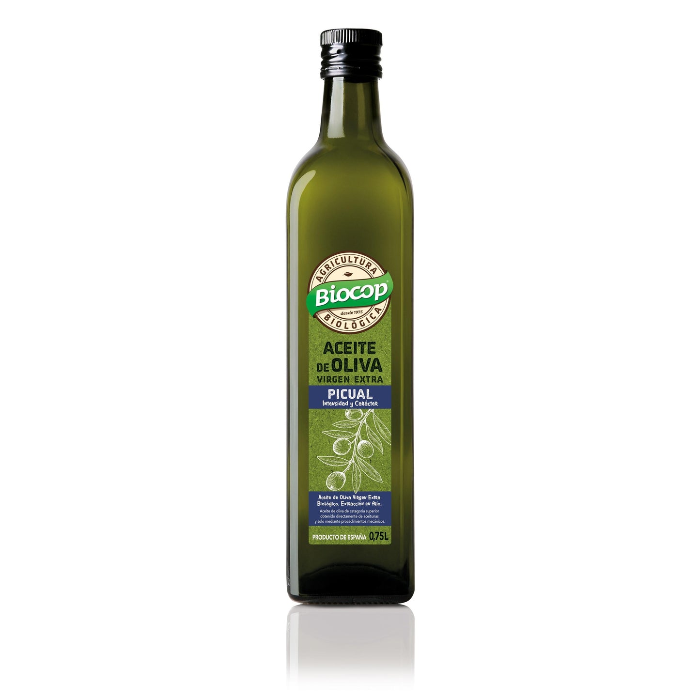 Huile d'olive vierge extra Picual Bio Biocop 750 ml