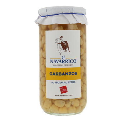 Kichererbsen El Navarrico 720 ml Glas