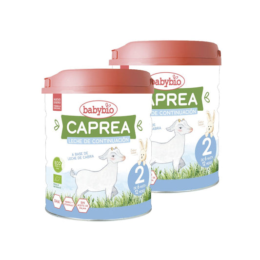 2-pack Caprea 2 getmjölk (6 till 12 månader) Ekologisk 800 g. Babybio