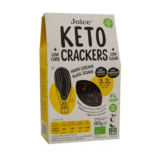 Keto-kex med svart sesam 60 g