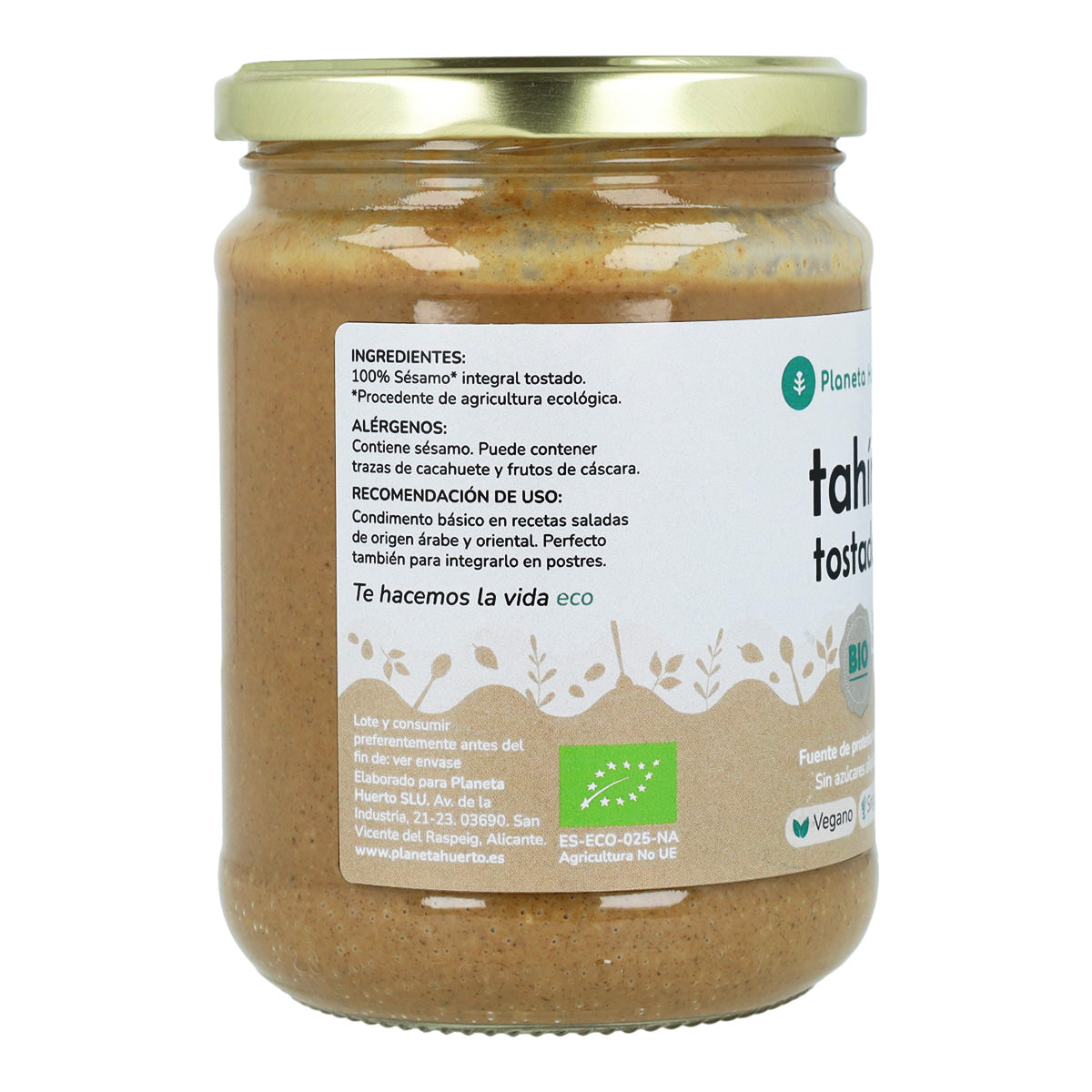 Geroosterde sesam tahini ECO Planeta Huerto 350 g