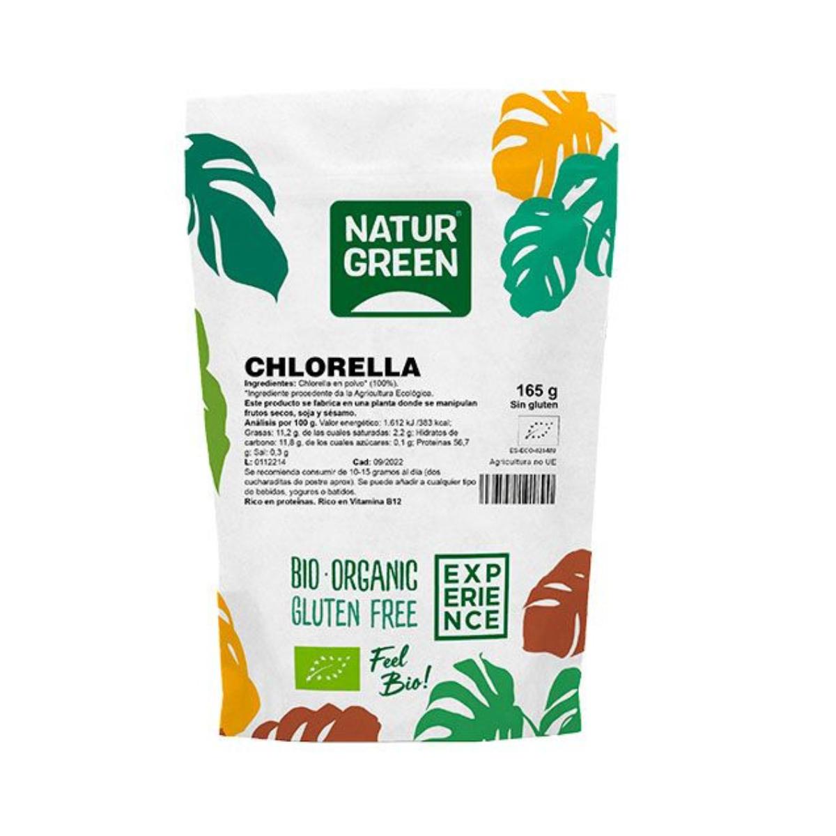 Chlorella i pulverform Naturgreen Experience 165 g