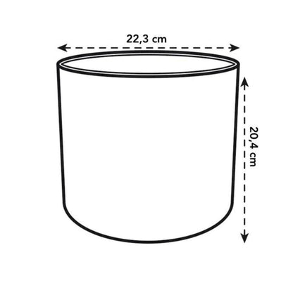 Fioriera riciclata Ocean Round Elho verde pacifico 18 cm