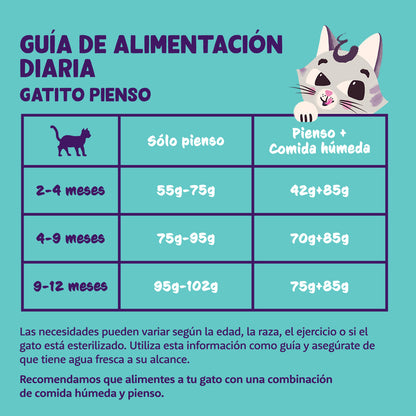 Kittenvoer met verse eend en kip Edgard & Cooper 2 kg