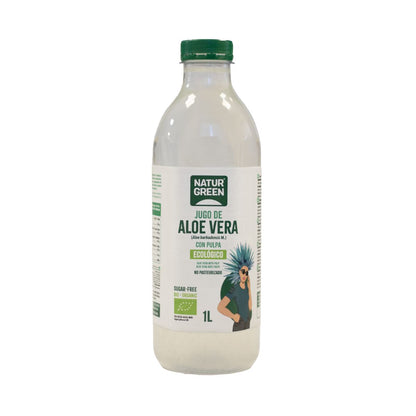 Jus d'aloe vera avec pulpe NaturGreen 1 L