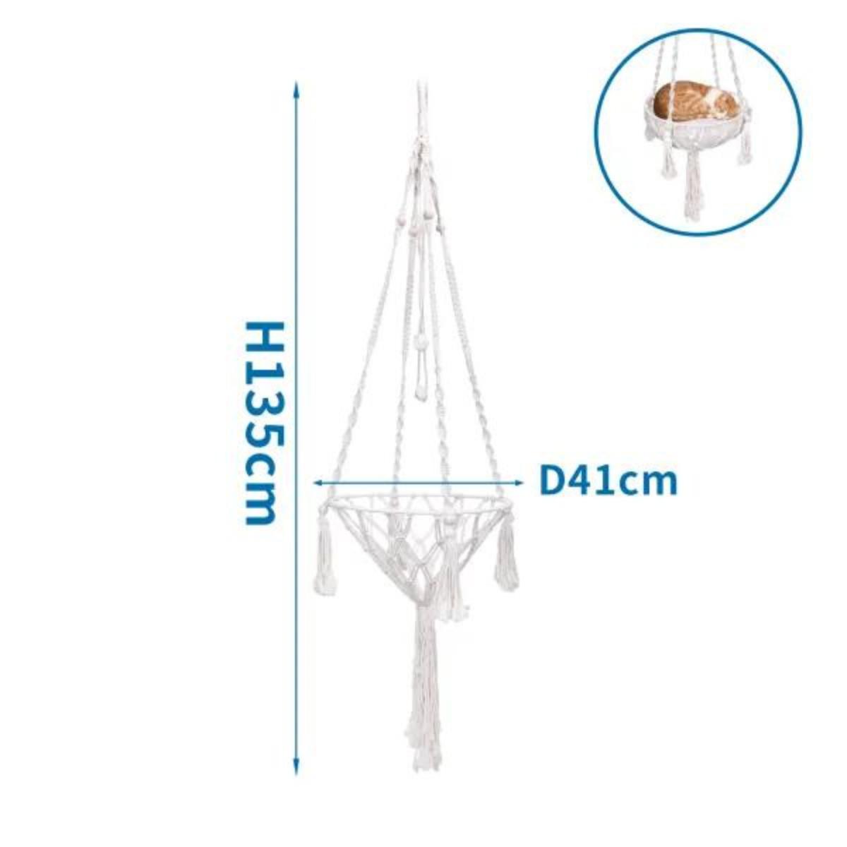 Bomullshängmatta för katter Nobleza