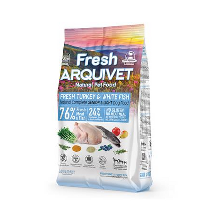 Fresh Senior Light Turkey & White  Arquivet 2,5 kg Halvfuktig hundmat
