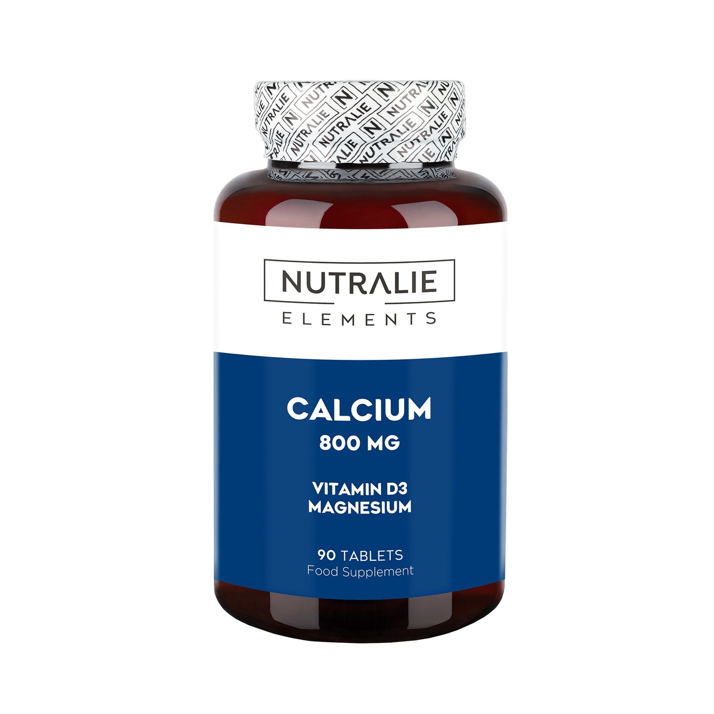 Nutralie Kalcium 800 mg + Vit D3 och magnesium, 90 tabletter