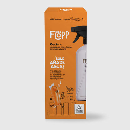 FLOPP ECO Cocinas Botella 500ml + Refill