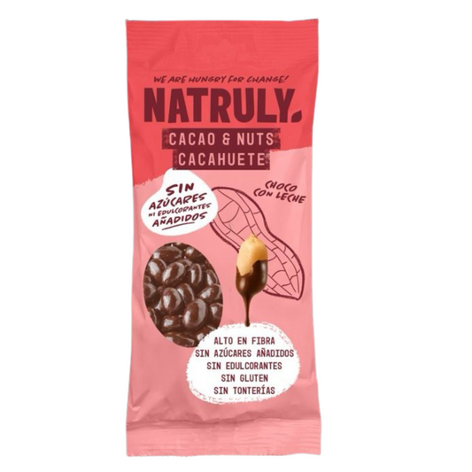 Cacao&Nuts Melkchocolade, Natruly, 50 g