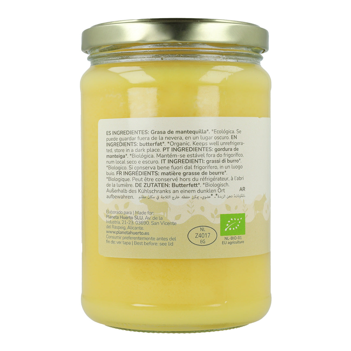 Pak 3xGhee geklaarde boter ECO Planeta Huerto 500 gr