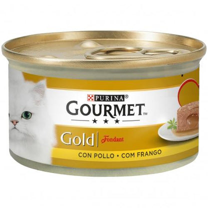 Opakowanie 24 x GOURMET GOLD Fondant Pollo Mokra karma 85 g