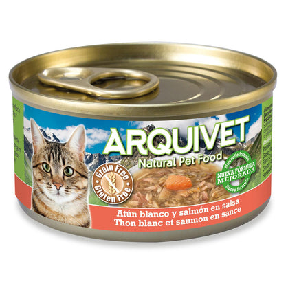 Arquivet white tuna and salmon in sauce 80 g Wet cat food