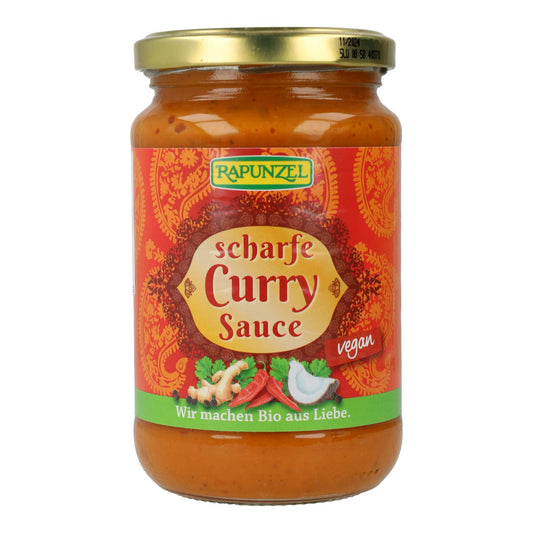 Sauce curry épicée végane Rapunzel 340 ml