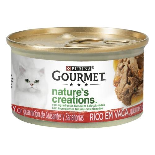 Opakowanie 24 x GOURMET Nature's Creations Mini filety bogate w wołowinę 85 g