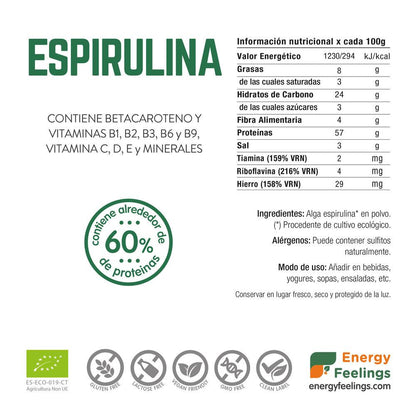 Espirulina en polvo ECO Energy Feelings 200 g