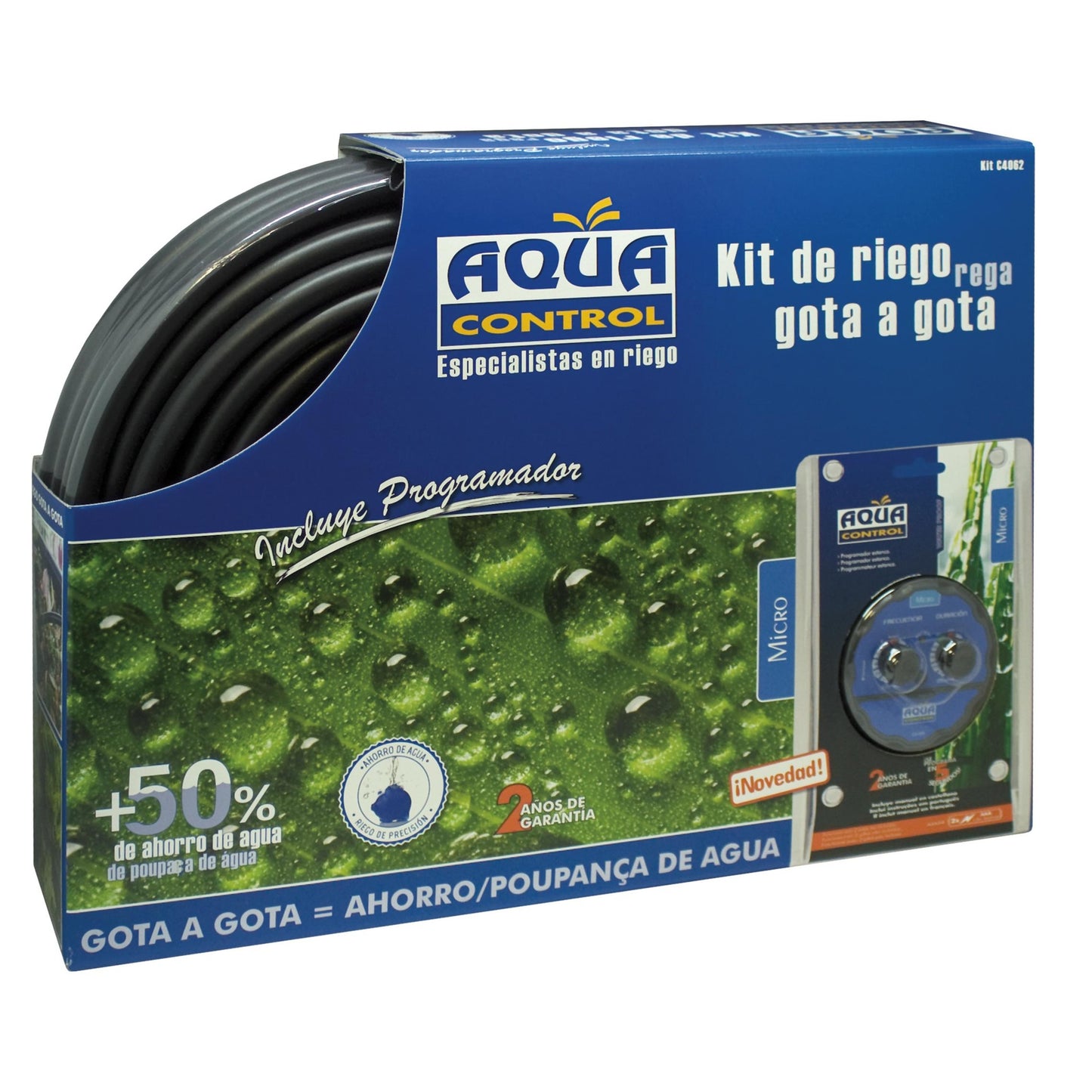 Bevattningskit med programmerbar Aqua Control
