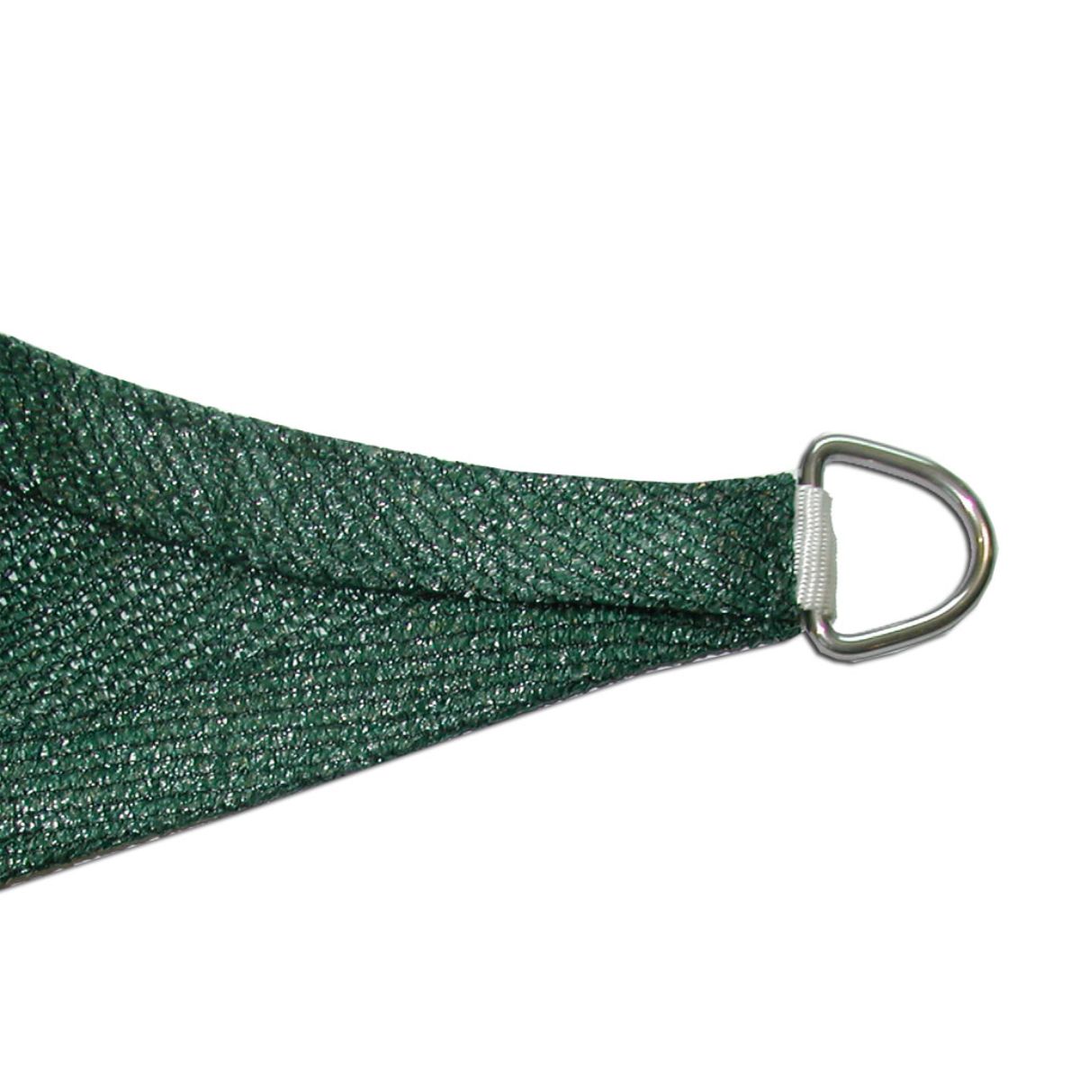 Genomskinlig solsegel Sunnet, fyrkantig, 3,6 x 3,6 m, grön