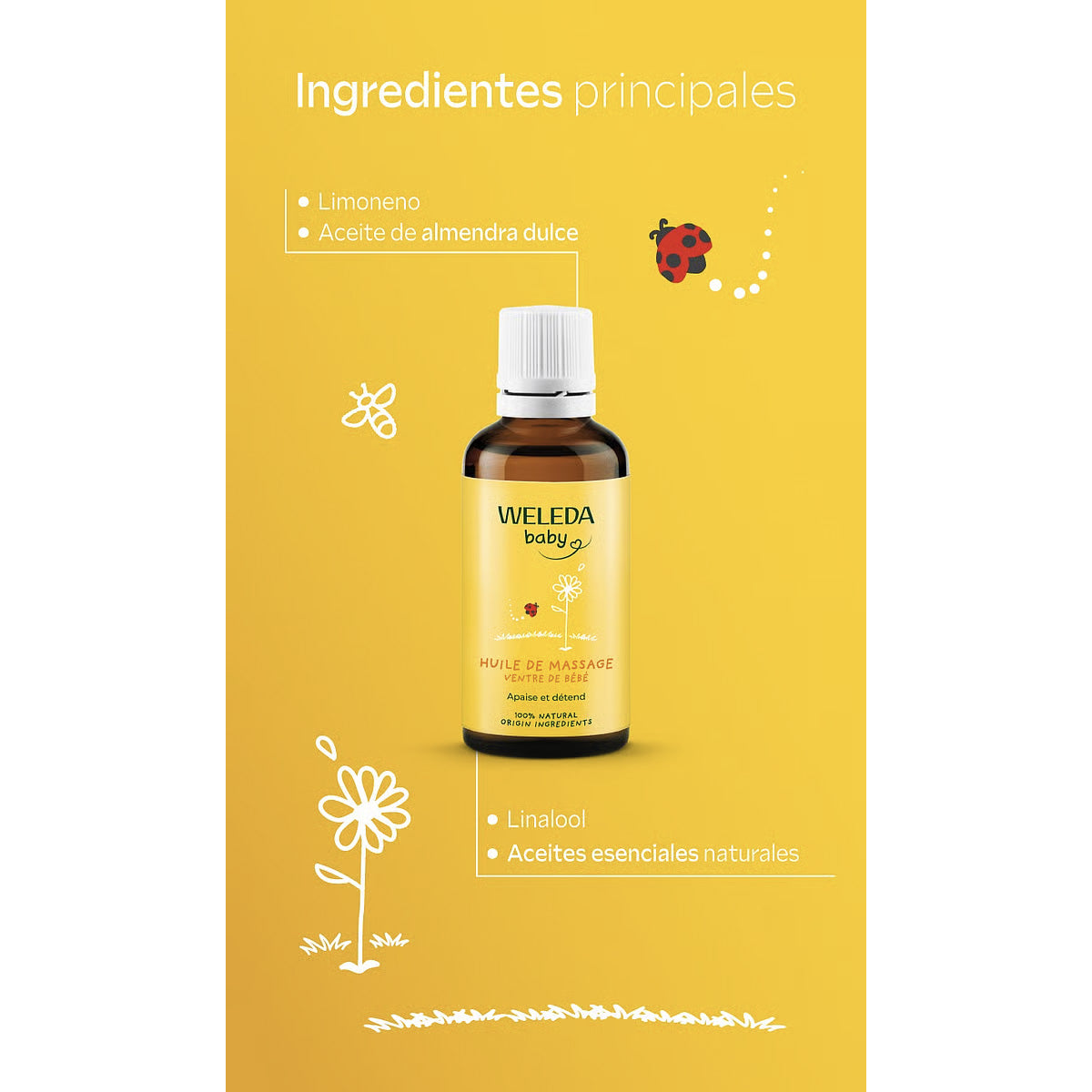 Olio per la pancia del bambino Weleda, 50 ml