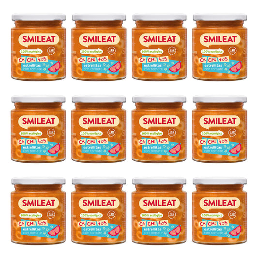 Pack 12 petits pots de purée de tomates bio CA CHI TOS Smileat, 230 g
