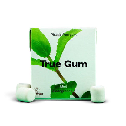 Plasticvrije kauwgom met frisse mintsmaak True Gum 21 g