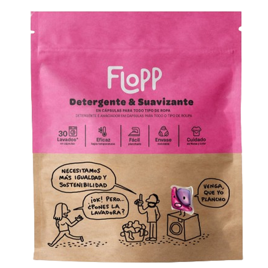 Lessive Flopp ECO avec adoucissant, 30 lavages