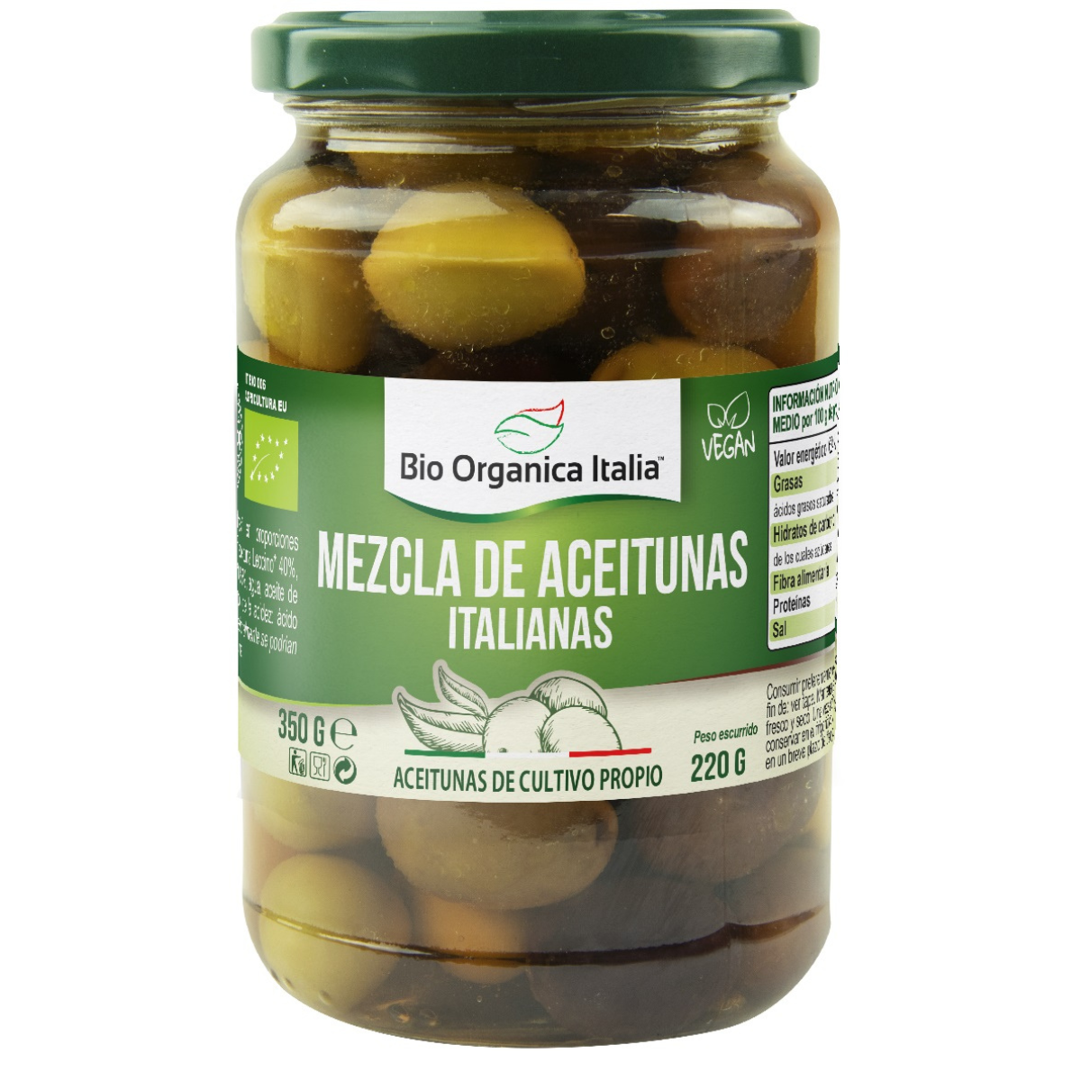 Aceitunas Mezcla Bio Organica Italia 350 gr