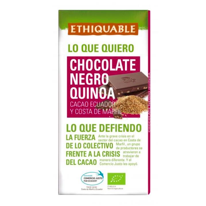 Biologische pure chocolade met quinoa  Ideas Comercio Justo 100 g