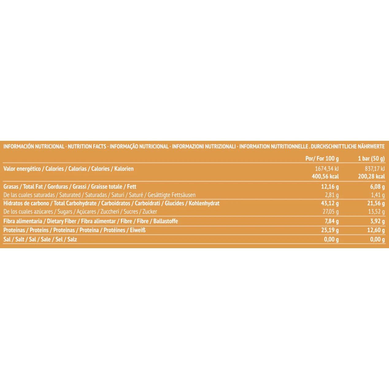 Barre énergétique aux dattes, amandes, chia et orange PaleoBull, 50 g