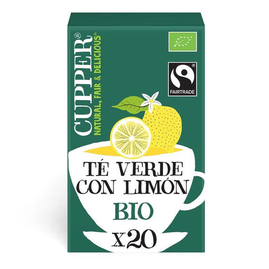 Thé vert au citron bio Cupper 20 sachets