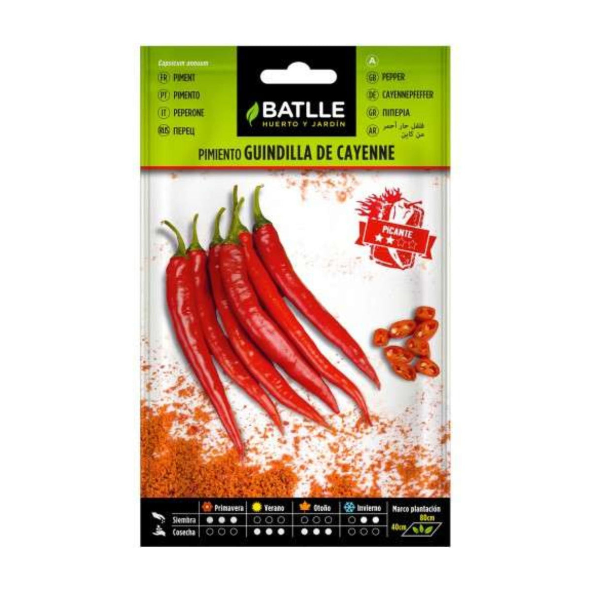 Rode cayennepeperzaadjes Batlle
