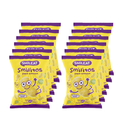 Pack 12x Smilitos, vermicelles de maïs bio Smileat, 38 g