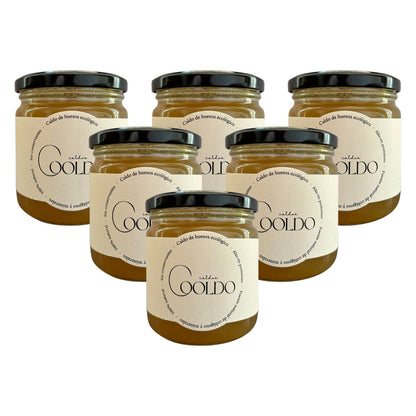 Bouillon d'os Cooldo, lot de 6 bouteilles de 300 ml