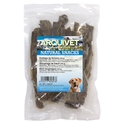 Arquivet natural beef oesophagus dog snack, 100 g