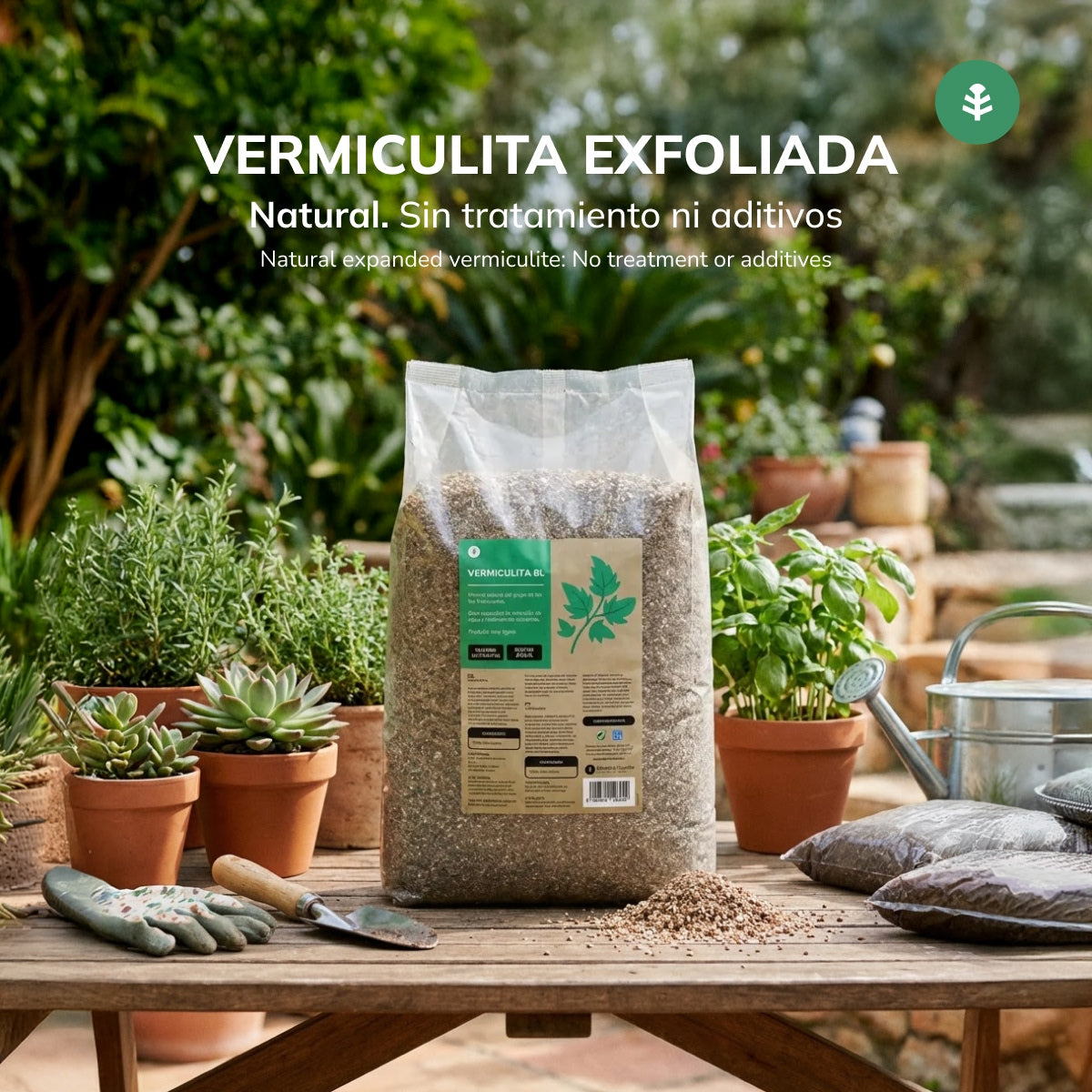 Pack 3xPlanet Vegetable Garden Vermiculite 8 Litres