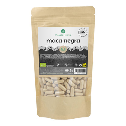 ORGANICZNA czarna Maca Planeta Huerto 150 kapsułek