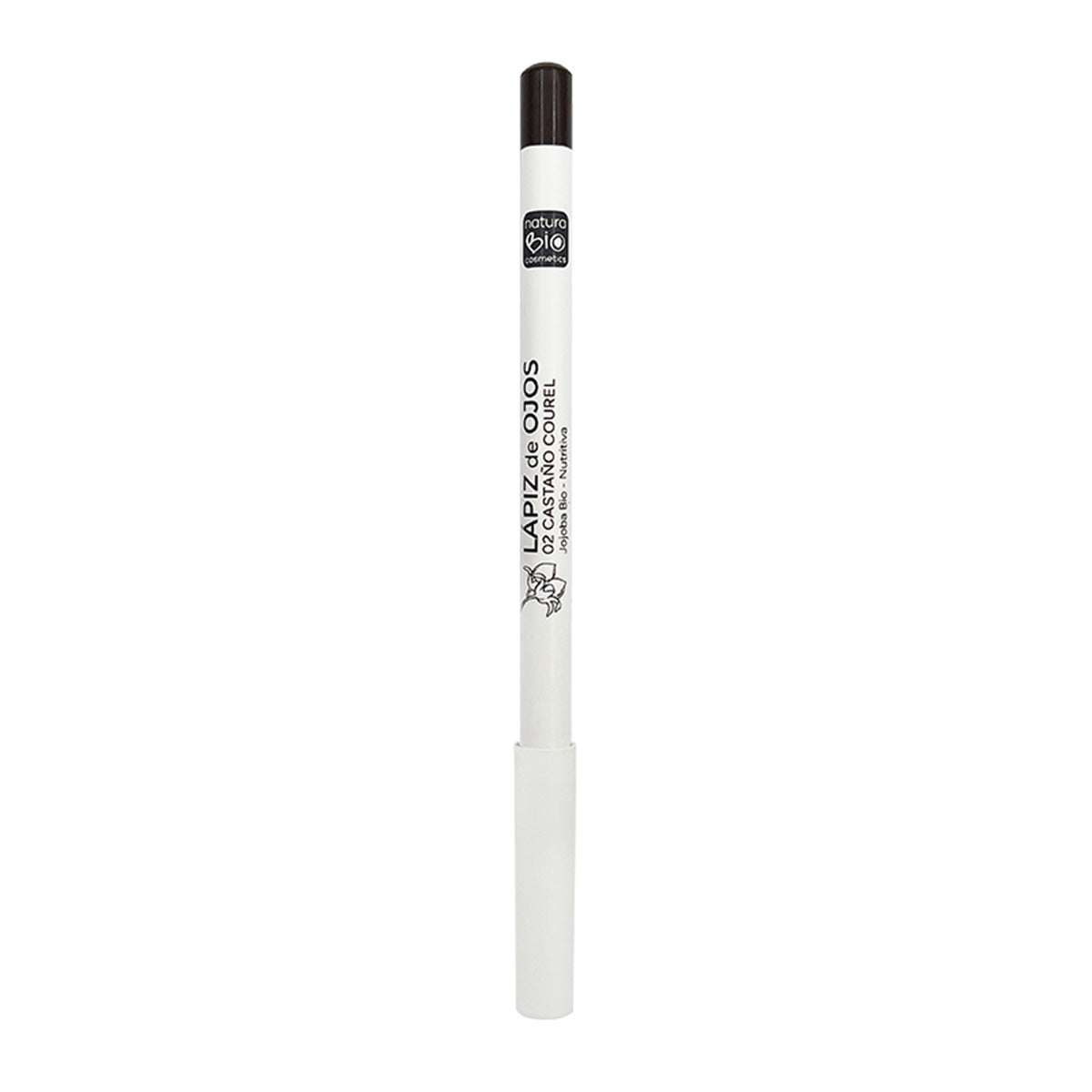 Courel Naturabio Eye Pencil 02 Chestnut with Organic Jojoba Oil, NaturaBio Cosmetics, 4 g