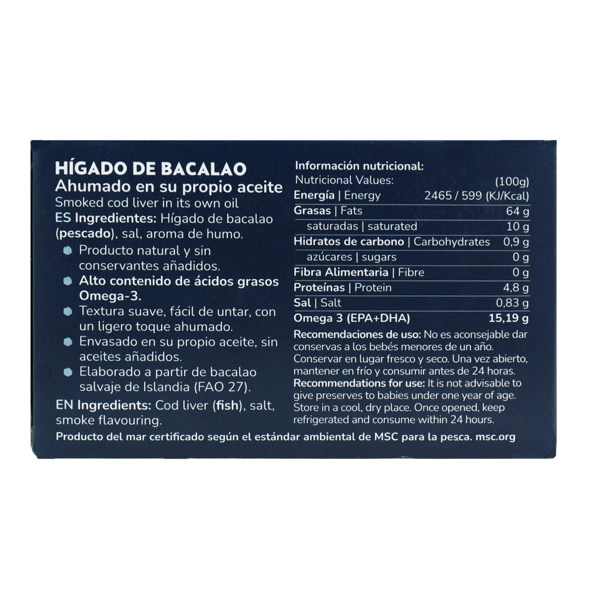 12er-Pack Kabeljauleber in eigenem Öl, Planeta Huerto, 120 g