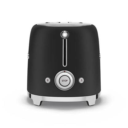 Toaster SMEG 2 Schlitze 50's Style schwarz Nego Mate