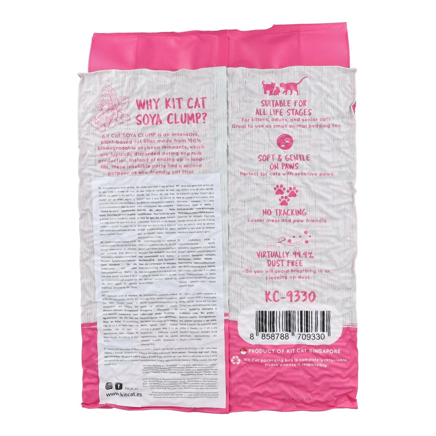 Kit Cat Arena Eco SoyaClump – Strawberry 7 l Katzenstreu