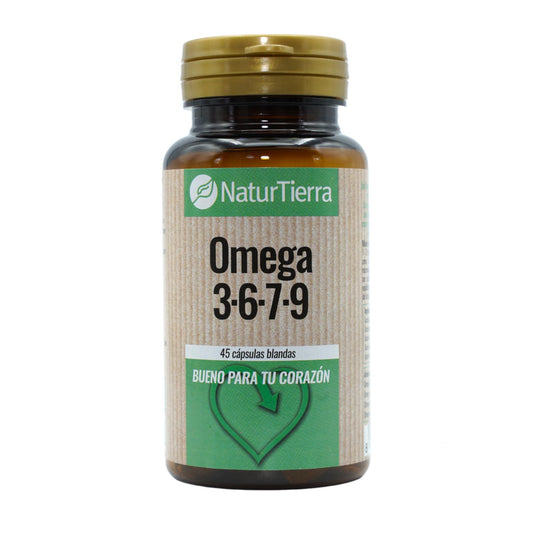 Omega 3, 6, 7, 9, 45 Weichkapseln. NaturTierra