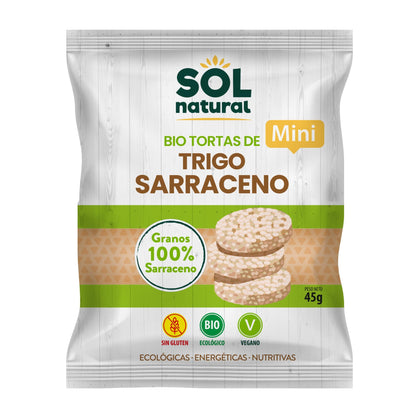 Mini galettes de sarrasin bio sans gluten Sol Natural 45 g