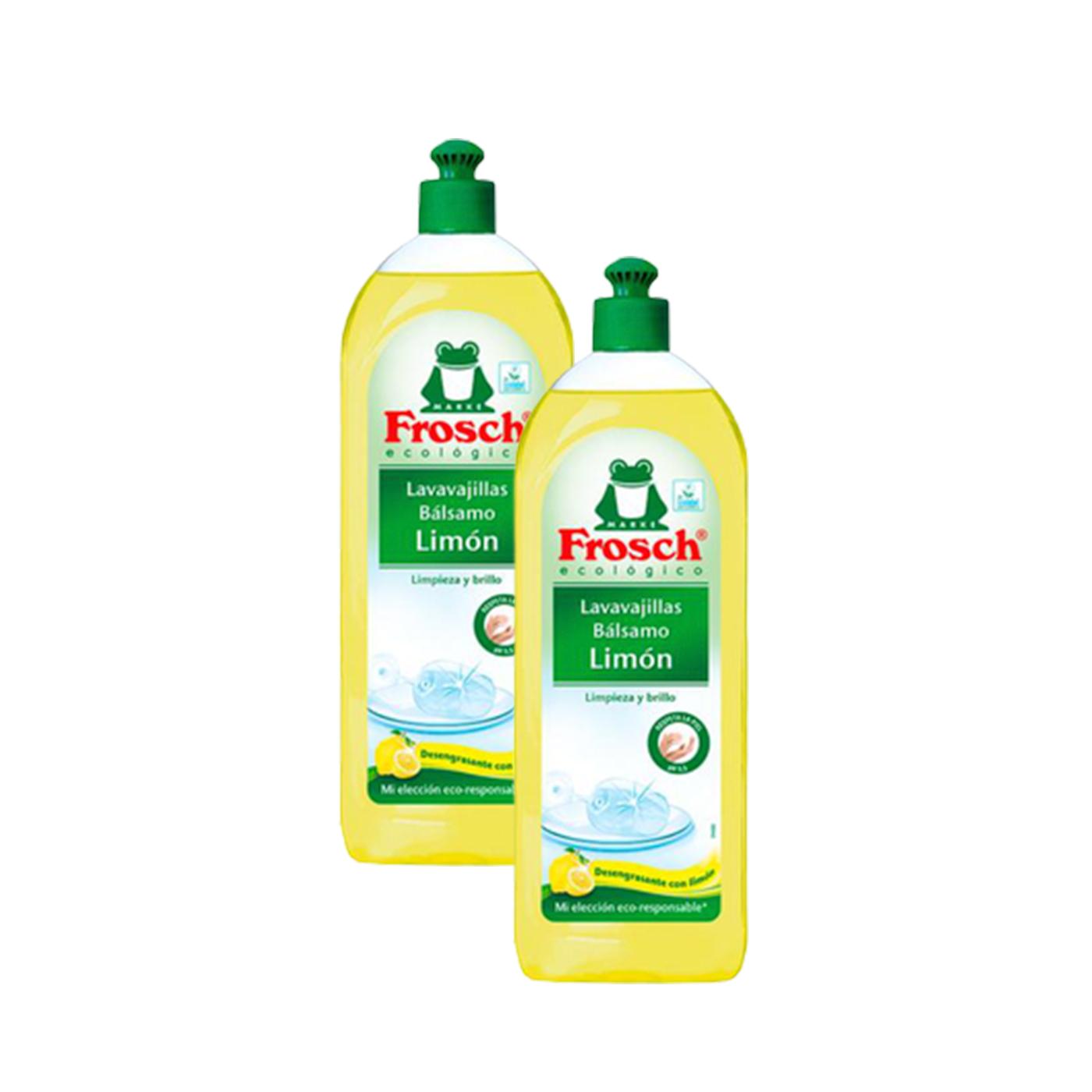 Opakowanie 2x płyn do mycia naczyń cytrynowy Eco Frosch 750 ml